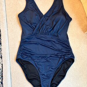 Garnet Hill Dark Blue Swimsuit